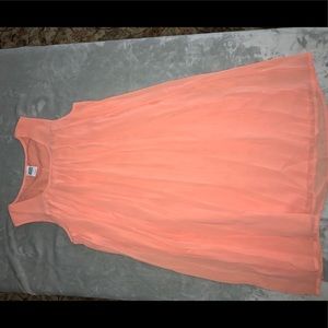 Pastel orange flowy dress